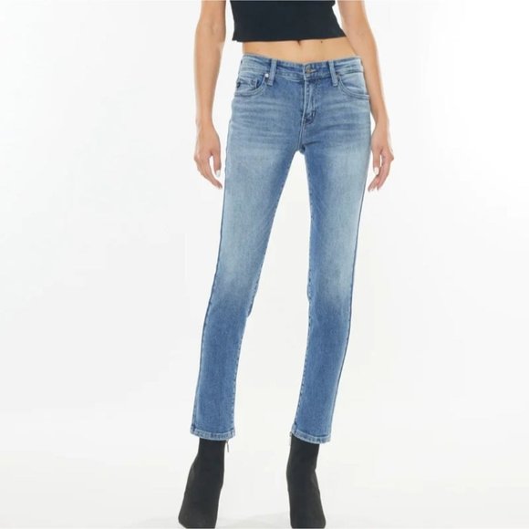 Kancan Myra Mid Rise Cigarette Leg Jeans Women's Size 28 - Picture 1 of 10